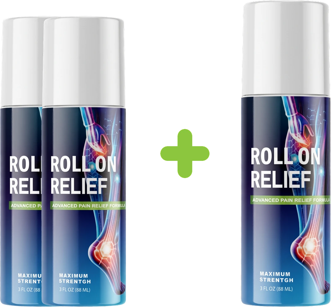 Two bottles of Roll On Relief plus one free